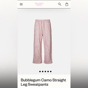 Dairy Boy Bubblegum Pink Camo Sweatpants